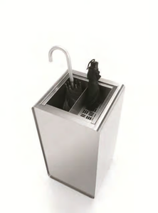 PRISMA - Stainless steel umbrella stand _ Caimi Brevetti